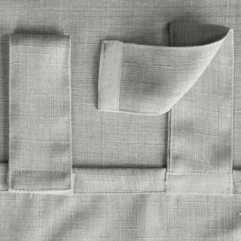 ZASŁONA GOTOWA GARDEN NA SZELKACH 155 X 260 CM SREBRNY