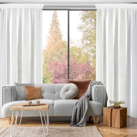 FIRANA GOTOWA LUCY NA TAŚMIE 140X270 CM BIAŁY