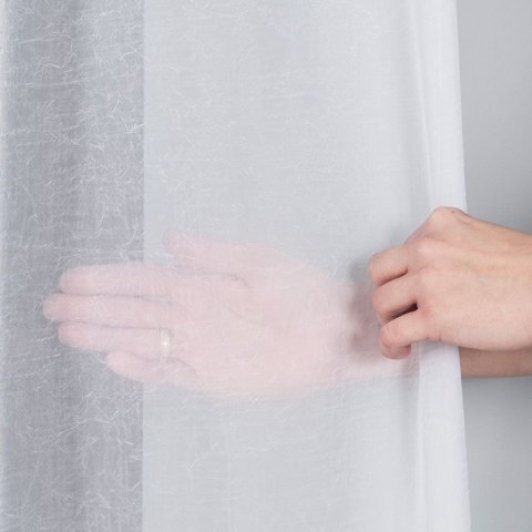 Firanka woal kreszowany, wysokość 270cm, kolor 001 biały 002301/333/001/000270/1