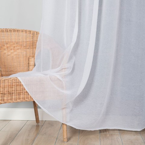 Firanka woal kreszowany, wysokość 270cm, kolor 001 biały 002301/333/001/000270/1