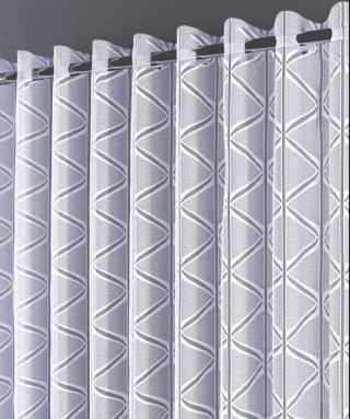 Firanka żakardowa gotowa, szerokość 180 x wysokość 160cm, kolor biały 001 328009/000/001/000000/1