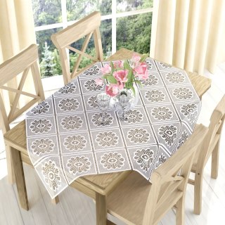 Firanka żakardowa, kolor biały, wysokość 80cm 503618/000/001/000080/1