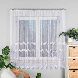 Firanka żakardowa na metry 639040 wysokość 180 cm kolor biały