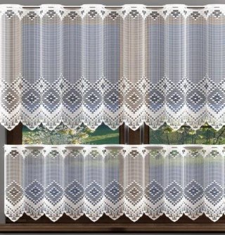 Zazdroska żakardowa, wysokość 40cm, kolor biały 001 638064/000/001/000040/1