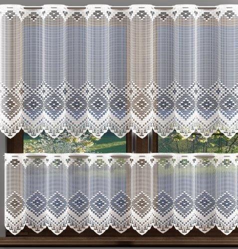 Zazdroska żakardowa, wysokość 40cm, kolor biały 001 638064/000/001/000040/1