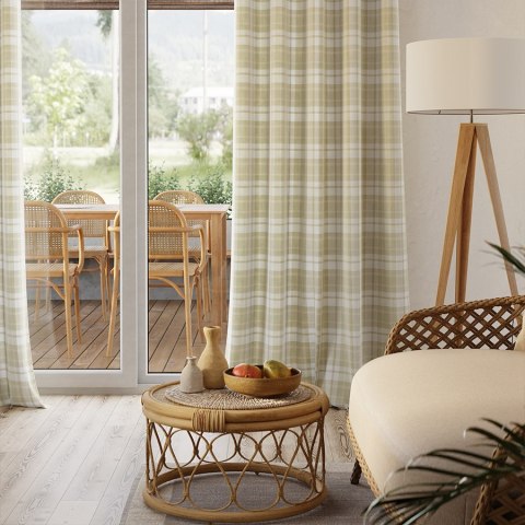 KRATKA Tkanina dekoracyjna typu MILAS, szerokość 165cm, kolor 001 pastelowy oliwkowy D00205/MIL/001/165000/1