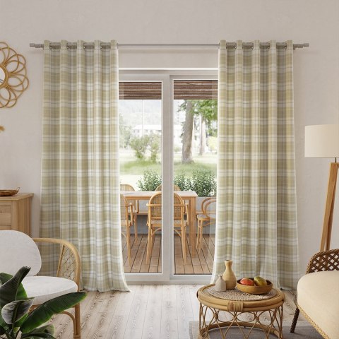 KRATKA Tkanina dekoracyjna typu MILAS, szerokość 165cm, kolor 001 pastelowy oliwkowy D00205/MIL/001/165000/1