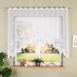 Firanka gotowa żakardowa SARA 140x250 cm kolor biały