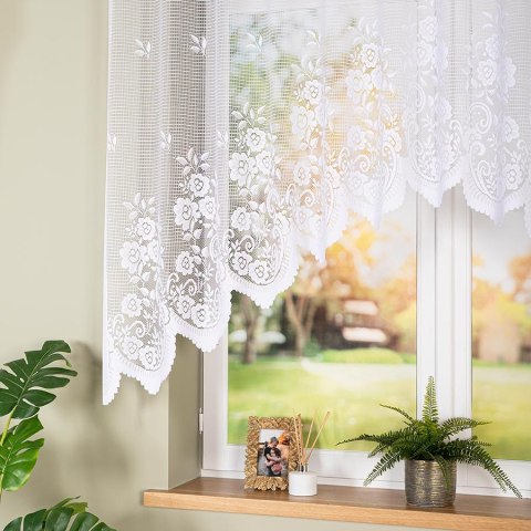 Firanka gotowa żakardowa SARA 140x250 cm kolor biały