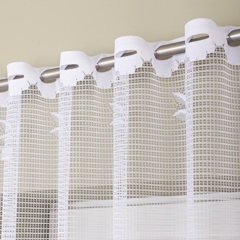 Firanka gotowa żakardowa SARA 140x250 cm kolor biały