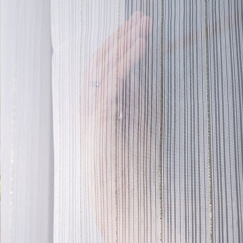 Firanka fantazyja ze złotą, błyszczącą nitką, wysokość 300cm, kolor 004 biały 001238/OLO/004/000300/1