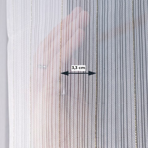 Firanka fantazyja ze złotą, błyszczącą nitką, wysokość 300cm, kolor 004 biały 001238/OLO/004/000300/1