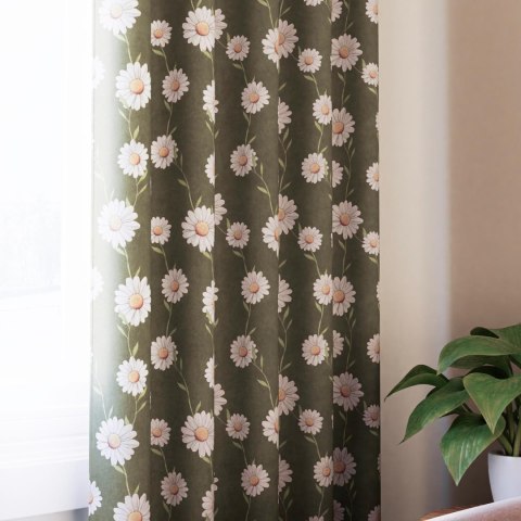 STOKROTKA Tkanina dekoracyjna typu MILAS, szerokość 165cm, kolor 002 zielony D00312/MIL/002/165000/1