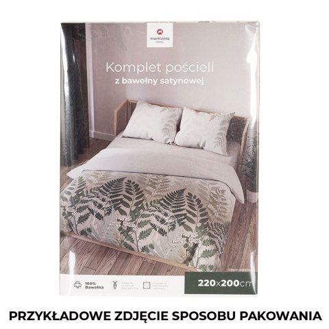 FERNA Komplet pościeli z bawełny satynowej 220x200cm 100092/SAT/000/220200/1