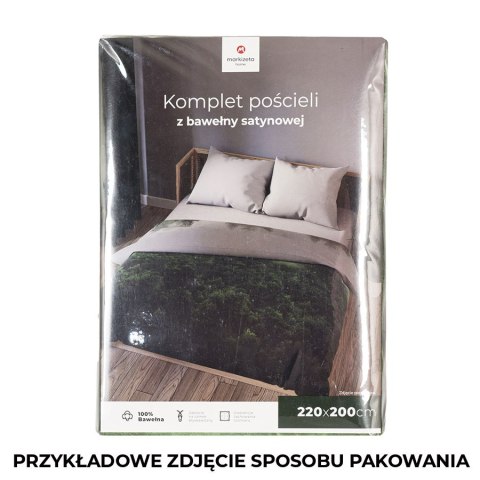 FOREST Komplet pościeli z bawełny satynowej 160x200cm 100089/SAT/000/160200/1