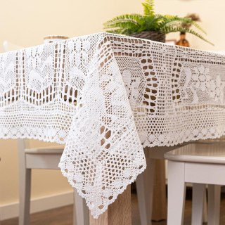 INESS Obrus ażurowy, szerokość 140cm x wysokość 220cm, kolor 001 biały 913501/KSP/001/140220/1