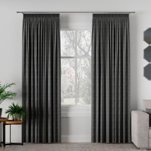 EFE Tkanina dekoracyjna, wysokość 300cm, kolor 650 ciemny szary TD0034/TDP/650/000300/1