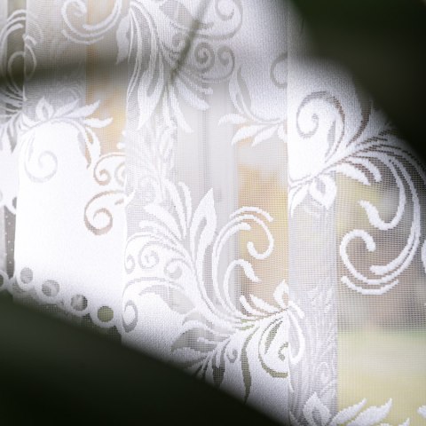 SŁAWOMIRA Firanka żakardowa gotowa, szerokość 300 x wysokość 160cm, kolor 001 biały 018074/FBL/001/300160/1