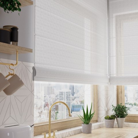 LINO Tkanina dekoracyjna, wysokość 160cm, kolor 003 beżowy, 036148 (do wyczerpania zasobu) D00L96/LIN/003/000160/1