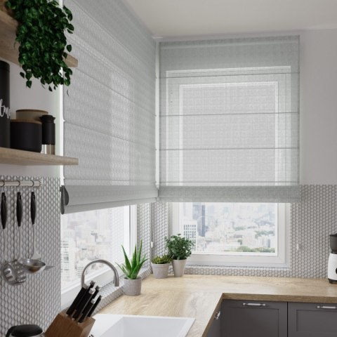 LINO Tkanina dekoracyjna, wysokość 160cm, kolor 005 szary, 036148 (do wyczerpania zasobu) D00L96/LIN/005/000160/1