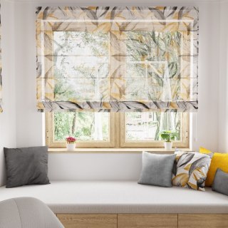 PERUGA Tkanina dekoracyjna LINO, wysokość 160cm, kolor 001 musztardowy D00008/LIN/001/000160/1