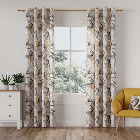 PERUGA Tkanina dekoracyjna typu MILAS, szerokość 165cm, kolor 008 musztardowy D00008/MIL/008/165000/1