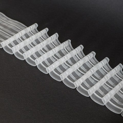 Taśma C8952M "ołówek" 8cm, marszczenie 1:2,5, transparentna TASMAY/ZP6/250/008000/1