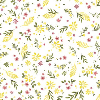 WIOSENNE KWIATUSZKI Tkanina dekoracyjna NINA WODOODPORNA, 160cm, kolor 002 zielony D00209/NIW/002/160000/1