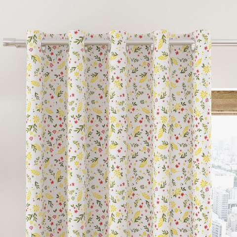 WIOSENNE KWIATUSZKI Tkanina dekoracyjna NINA WODOODPORNA, 160cm, kolor 002 zielony D00209/NIW/002/160000/1