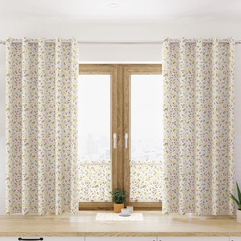 WIOSENNE KWIATUSZKI Tkanina dekoracyjna NINA WODOODPORNA, 160cm, kolor 002 zielony D00209/NIW/002/160000/1