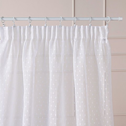 Firana gotowa na taśmie, szerokość 140cm x wysokość 250cm, kolor 001 biały 424091/FGT/001/140250/1