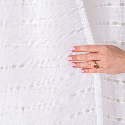 Firana gotowa na taśmie, szerokość 300cm x wysokość 250cm, kolor 001 biały 424088/FGT/001/300250/1