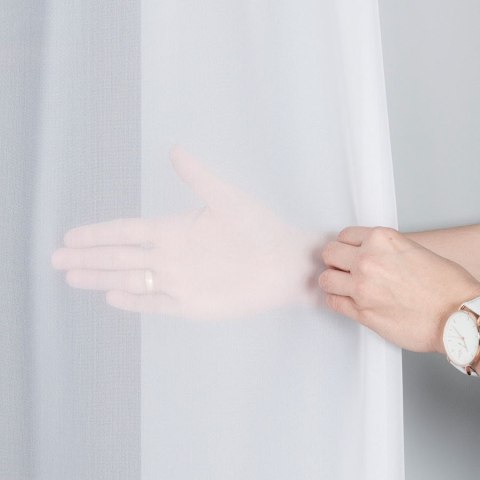 Firanka fantazyjna z ołowianką, wysokość 300cm, kolor 001 biały 031671/OLO/001/000300/1