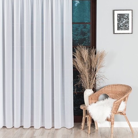 Firanka fantazyjna z ołowianką, wysokość 300cm, kolor 001 biały 031671/OLO/001/000300/1