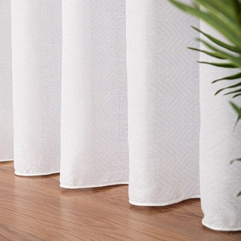 Firanka fantazyjna z ołowianką, wysokość 300cm, kolor 001 biały 424083/OLO/001/000300/1