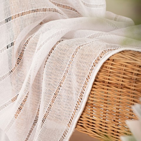 Firanka fantazyjna z ołowianką, wysokość 300cm, kolor 001 biały 424088/OLO/001/000300/1