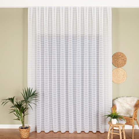 Firanka fantazyjna z ołowianką, wysokość 300cm, kolor 001 biały 424088/OLO/001/000300/1