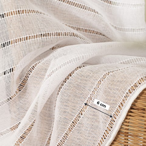 Firanka fantazyjna z ołowianką, wysokość 300cm, kolor 001 biały 424088/OLO/001/000300/1