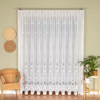 Firanka żakardowa na metry 361090 wysokość 300 cm kolor biały