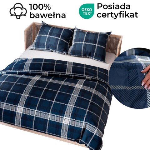 KADENA Komplet pościeli z bawełny satynowej 220x200cm 100097/SAT/000/220200/1