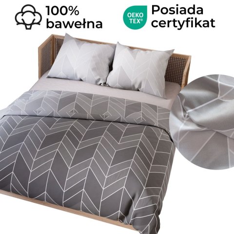 NITTA Komplet pościeli z bawełny satynowej 160x200cm 100100/SAT/000/160200/1