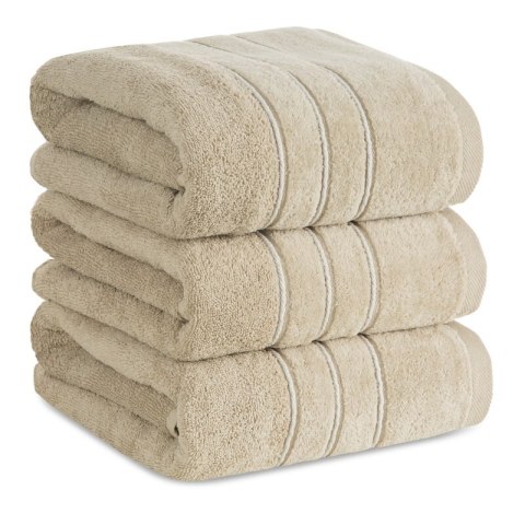 RĘCZNIK SIBEL (03) 70 X 140 CM BEŻOWY