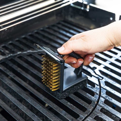 SZCZOTKA STALOWA 3w1 DO CZYSZCZENIA RUSZTU GRILLA KINGHOFF KH-1913