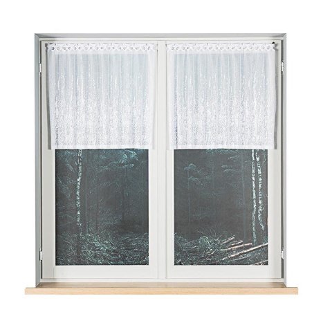 Zazdrostka żakardowa, wysokość 50cm, kolor 001 biały 043233/000/001/000050/1