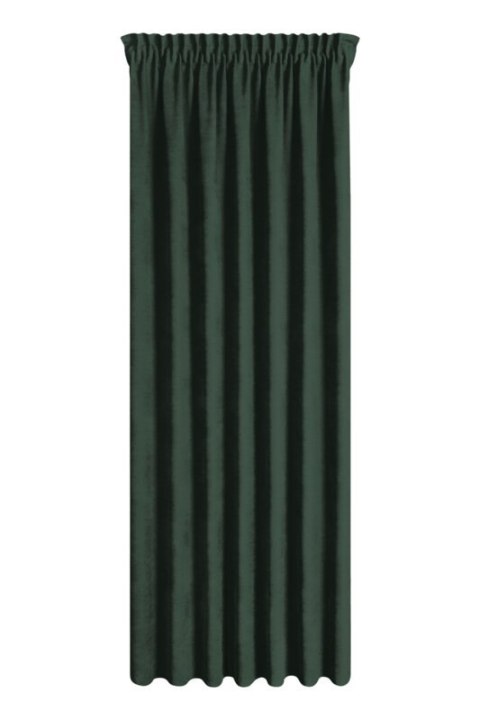 ZASŁONA GOTOWA DORA NA TAŚMIE 140 X 240 CM CIEMNOZIELONY
