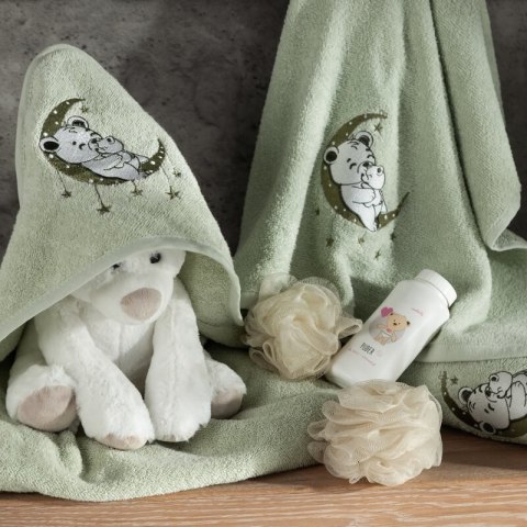 RĘCZNIK DZIECIĘCY BABY74 50 X 90 CM MIĘTOWY