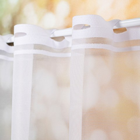 Zazdrostka żakardowa na metry 761021 wysokość 70 cm kolor biały