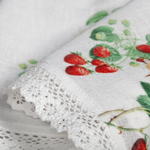 FIRANA GOTOWA KSENIA NA TAŚMIE 150 X 30 CM BIAŁY