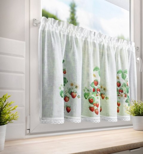 FIRANA GOTOWA KSENIA NA TAŚMIE 150 X 60 CM BIAŁY