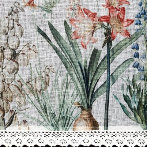 FIRANA GOTOWA NEMEZJA NA TAŚMIE 150 X 60 CM BIAŁY